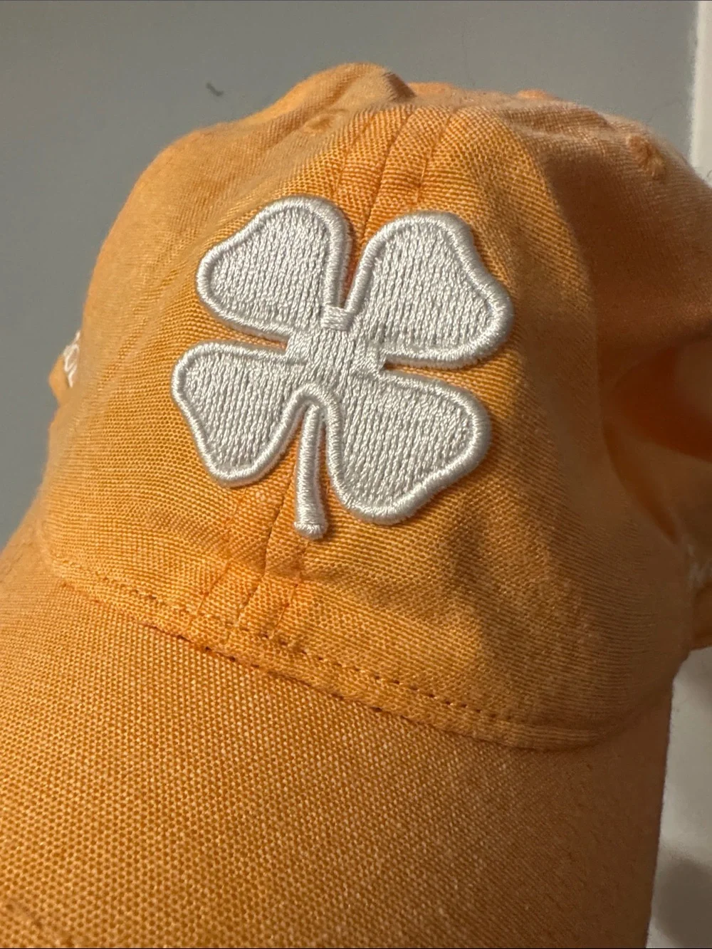 Polo Golf Women's Orange Baseball Cap with Clover Embroidery